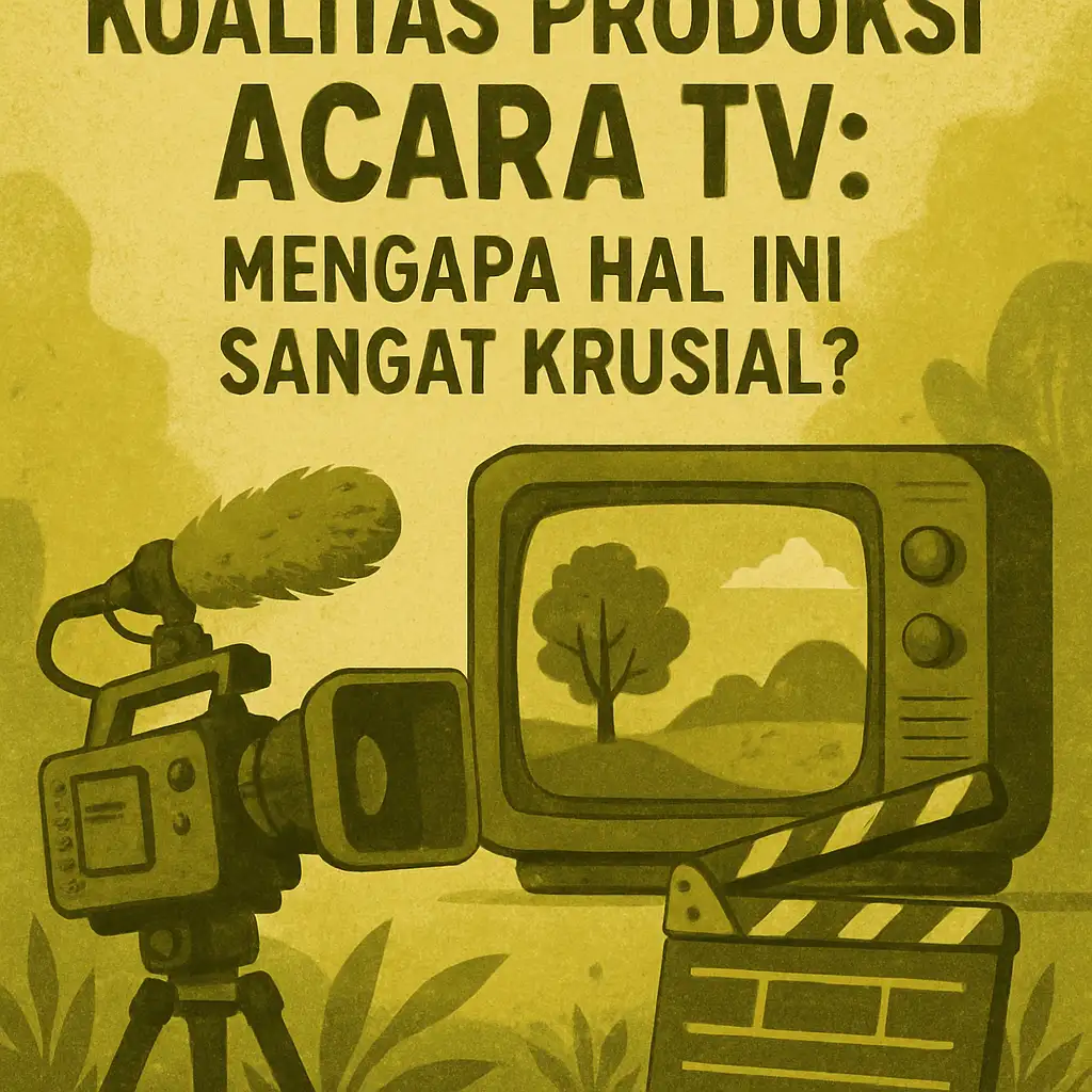 Kualitas Produksi Acara TV: Mengapa Hal Ini Sangat Krusial?